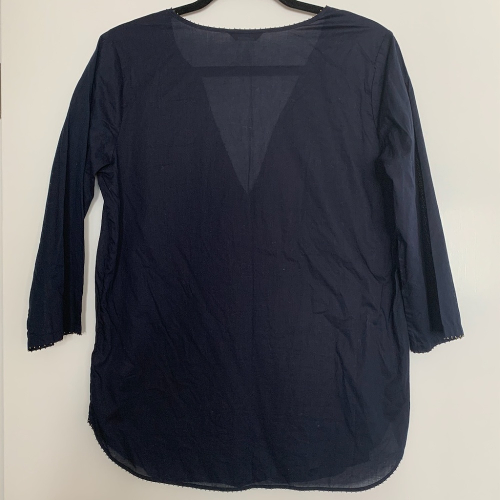 LAST CALL ⭐️ J.Crew Beaded Tunic in Navy Blue - Picture 3 of 5